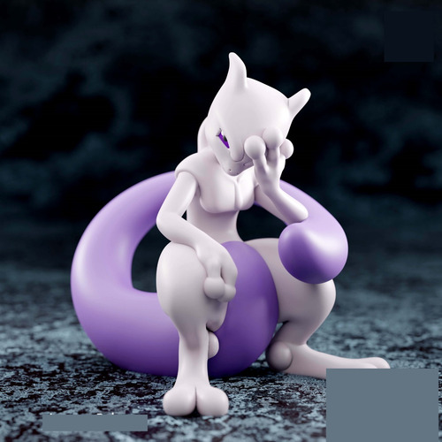 Pokemon Mew Y Mewtwo Mpp Archivos Stl Para Impresión 3d