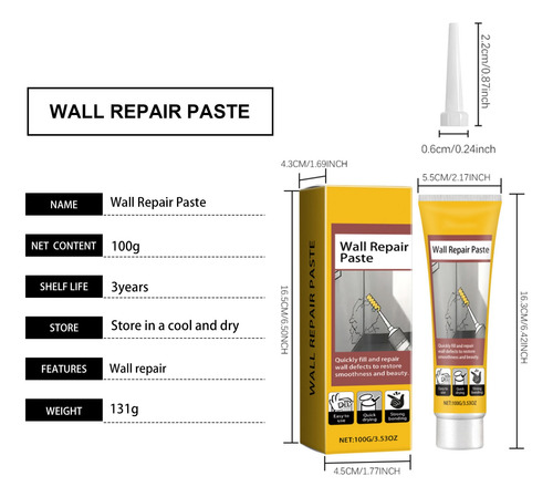 Pasta Reparadora De Grietas En La Pared, Daños En La Pared,