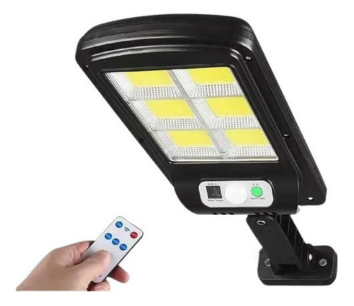 Luminária Solar Refletor Poste Super Potente Led 12h 72cob 110v/220v