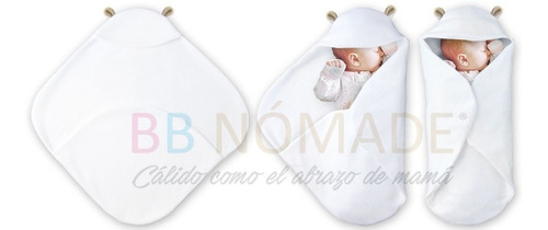 Imagen 3 de 4 de Porta Enfant Orejitas Manta Doble Polar Abrigo Bebé 0 A 9 M+