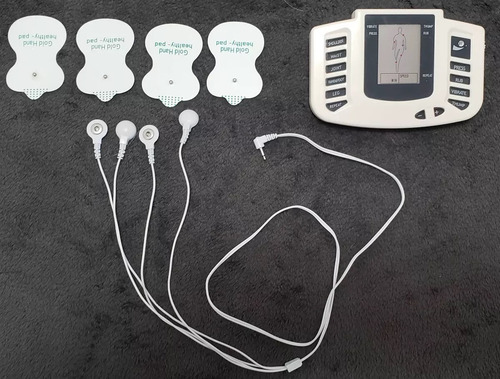 2 Cables Electrodos Repuesto 1-4 Botones Tens/ems Plug 2.5mm