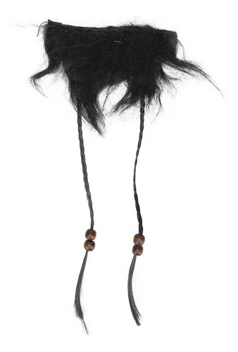 False Beard Black Pirate Fake Moustache Set Wig Headscarf