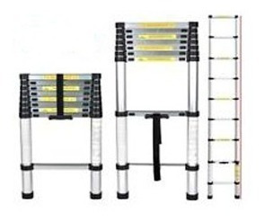 Imagen 2 de 3 de Escalera Portátil Telescópica 2.6 Metros Aluminio