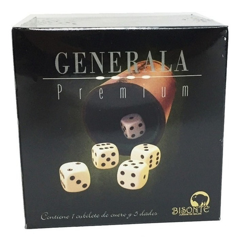 Imagen 2 de 4 de Generala Premium Marca Bisonte Con Cubilete De Cuero