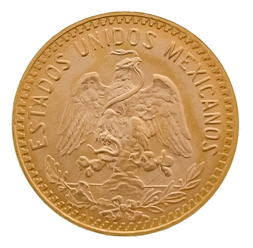 Moneda Hidalgo Oro Cinco Pesos 1955 Mexico Inversion Ahorro (Usado)