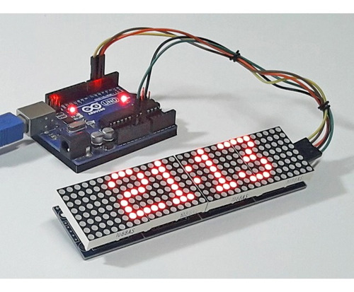 Módulo Display Matriz De Led 8x32 Max7219 Arduino Raspberry