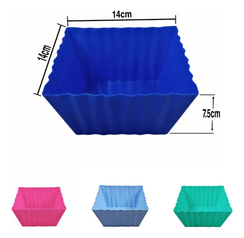 Base Para Fiesta / Centro De Mesa Cuadrada Plástico (2 Pzas)
