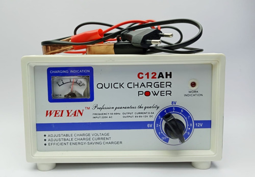 Imagen 4 de 5 de Cargador De Baterias Auto Multi Voltaje 6v 8v Y 12v