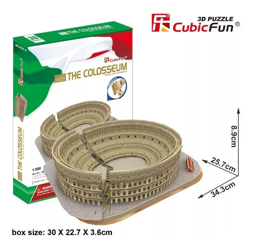 Puzle 3d 131 Piezas Coliseo - Cubicfun