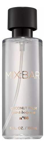 Mix:bar Coconut Palm -hair & Body Mist Fragancia Mujer-coco Volumen De La Unidad 150 Ml