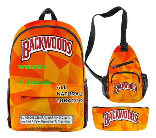 Set De 3 Bolsas Para Tabaco Y Puros Backwoods