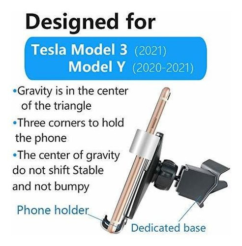 Soporte Para Telefono Vehiculo Tesla Modelo Grand Movil