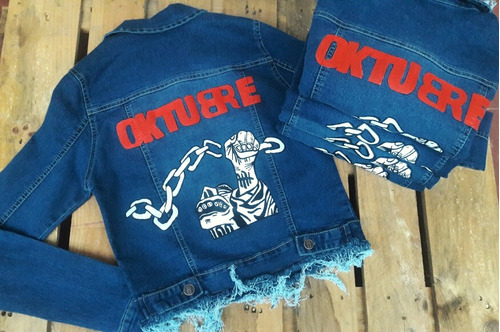 Campera Jean Azul Patricio Rey Oktubre Los Redondos