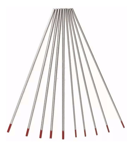 Electrodo De Tungsteno Tig 1.6mm P/roja Pack X 10