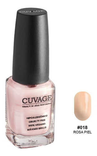 Esmaltes De Uñas Tradicional Sin Tacc Cuvage Pro Keratine Color #018 - Rosa Piel