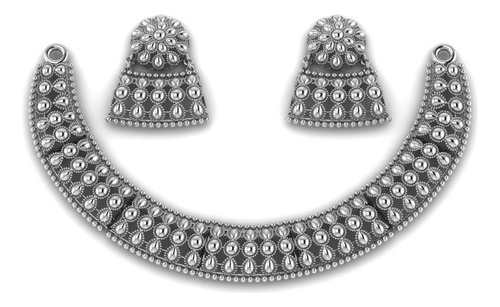 Deslumbrante Juego De Collar Y Aretes De Novia