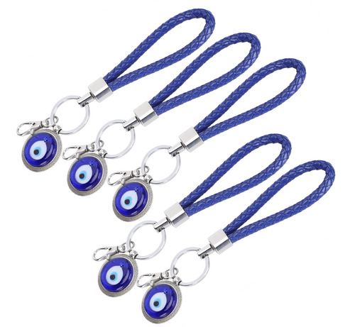 Llavero De Ojo Azul, 5 Piezas, Amuleto Turco De La Suerte