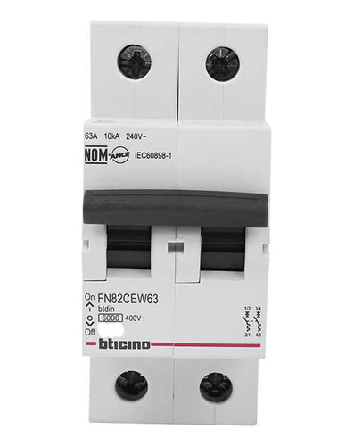 Breaker Interruptor Termomagnetico Doble Riel Btdin P/climas