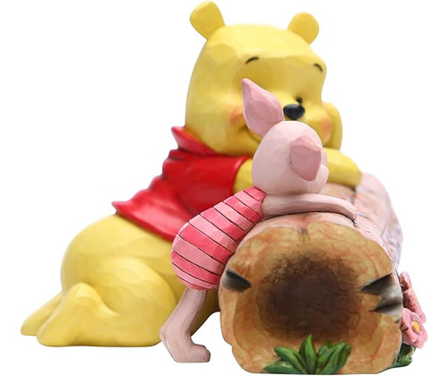 Ursinho Pooh Com O Leitão No Tronco - Disney - Jim Shore