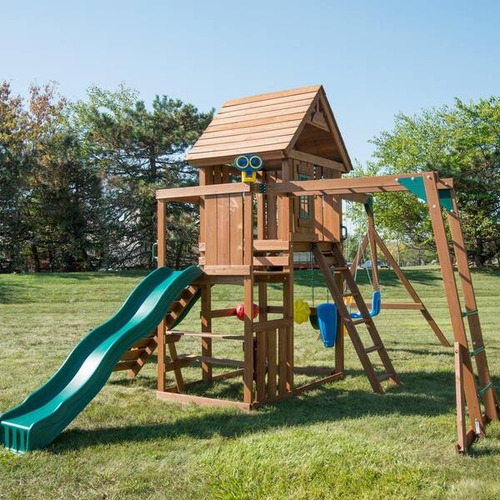 Juego Infantil Casita Y Columpios Con Tobogan Kidkraft Ms