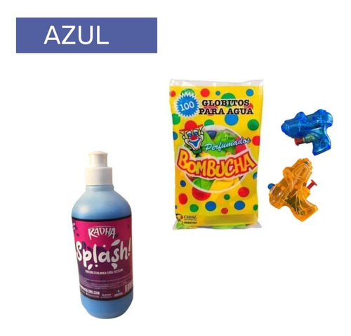 Imagen 2 de 10 de Bombuchas + Pistolitas + Líquido Fluo Para Guerra De Colores