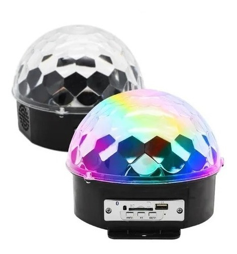 Bola De Disco Led Ritmica Usb Laser + Control + Fm + Mp3