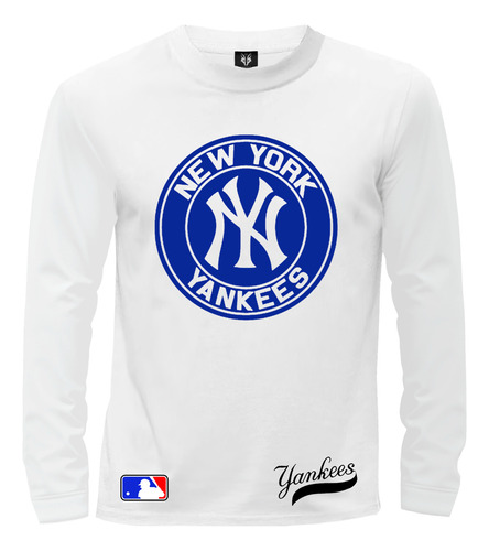 Camiseta Camibuzo Baseball Mlb New York Yankees Logo