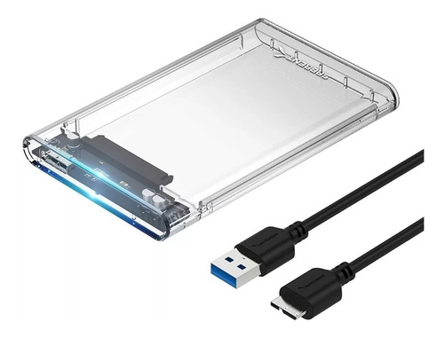 Caja Externa Case Disco Duro Sata 2.5 Usb 3.0 Transparente