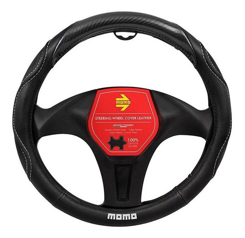 Imagen 1 de 10 de Funda Para Volante Auto Momo Cuero