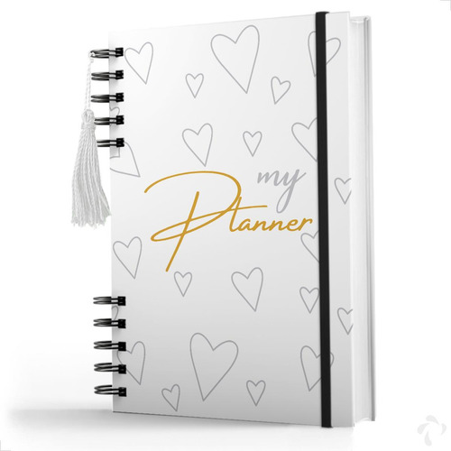 Planner Mensal 2024 Nisti Print 15x21 Cm - Branco