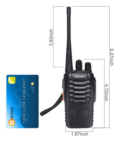 Walkie Talkies Radios Recargables De Dos Vías 16 Canales Uhf