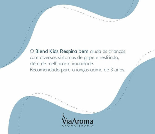 Oleo Essencial Via Aroma Blend Kids P Criança Respira Bem