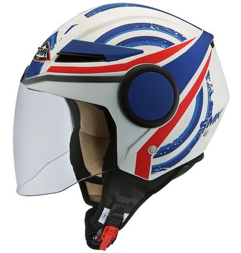 Casco Moto Smk Streem Semi Integral Certificación Europea 