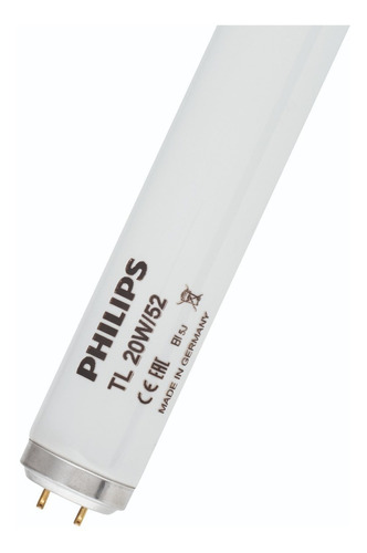 Foco Fluorescente F20t12 Lampara Tl20/52 Slv/25 20w G13 161190 Philips Facturamos Color de la luz Azul