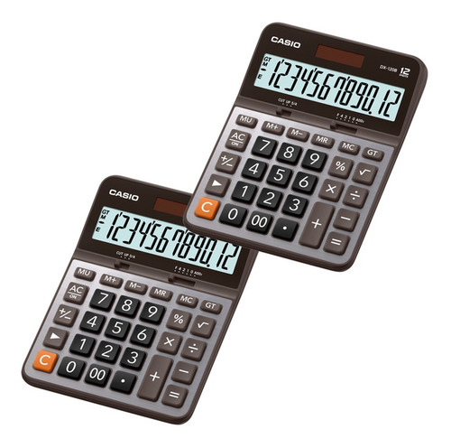 Imagen 1 de 6 de  2 Calculadoras Casio Escritorio Dx-120b 12 Dígitos Solar