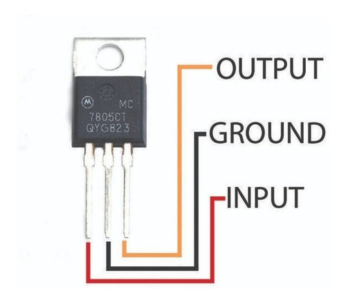 Regulador De Voltaje L7805 5 Voltios Pack X2 7805