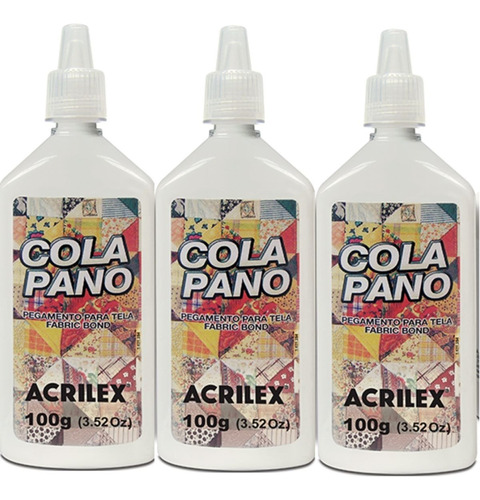 Cola Pano 100g Pct C/3 Acrilex