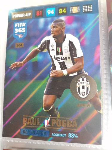 Carta Adrenalyn Paul Pogba - Fifa 365 2017