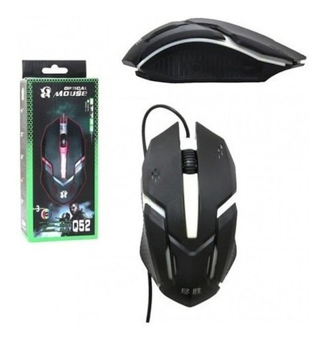 Imagen 2 de 3 de Mouse Gamer Óptico Q52 Retroiluminado Usb *