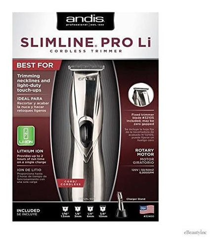Andis Profesional Slimline / Sin Cable Trimmer - 6000spm (sl