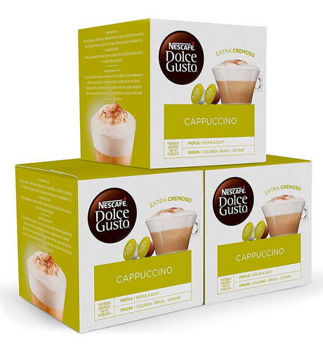 Promo Pack 3x2 Nescafe Dolce Gusto 3 Cajas X 16 Cappuccino