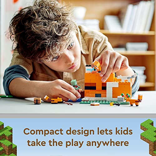 Kit De Construcción Lego Minecraft The Fox Lodge 21178