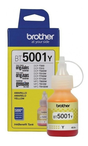 Tinta Brother Bt5001 Yellow Original T300 T500 T700 T800