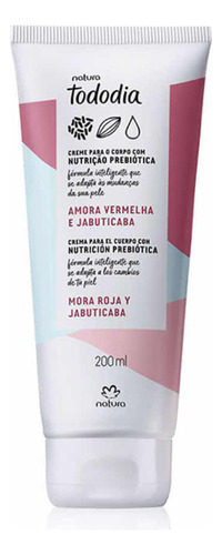 Crema Corporal Mora Roja Y Jabuticaba 200 Ml Natura