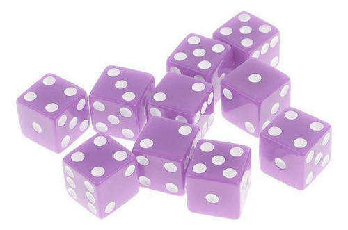 Paquete De 2-4 Juegos De Dados D6 De 10 Piezas Para Juegos