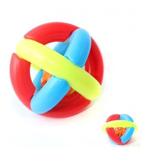 Pelota Sonajero Juguete Para Bebe 12cm