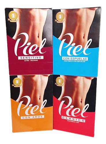 Preservativos Piel Aros, Caja X 72 Unidades.