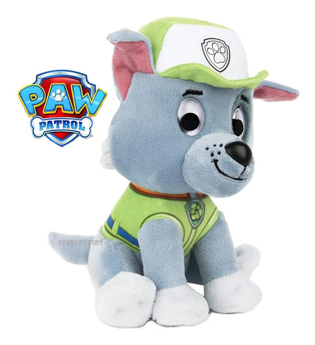 Imagen 2 de 6 de Peluche Paw Patrol Rocky Patrulla Canina Original