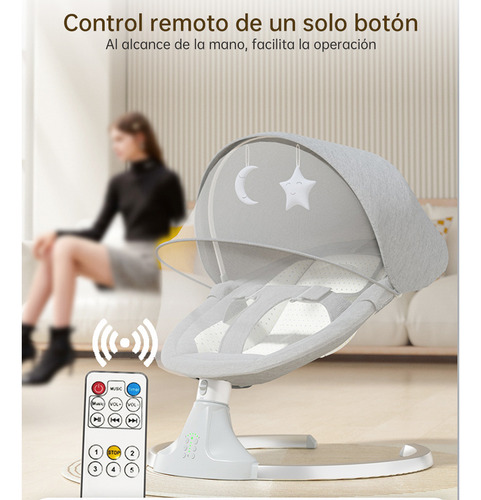 Mecedora Eléctrica Bebé Silla Bouncer Multifuncional Artefacto Mágico Para Calmar A Los Bebés Cuna Balanceadora Para Recién Nacidos Mecedora Eléctrica Con Mosquitero
