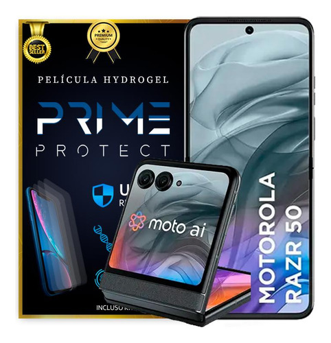 Película Hidrogel Frente E Verso Moto Razr 50 Hd Ou Fosca